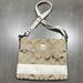 Coach Bags | Coach Signature Khaki And Cream Color Shoulder Bag New Without Tags. | Color: Cream/Tan | Size: Os