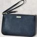 Kate Spade New York Bags | Kate Spade Women's Black Wristlet 8" Wallet Purse Cow Leather | Color: Black | Size: Os