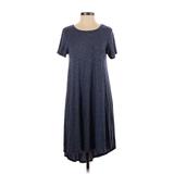 Lularoe Casual Dress - Midi: Blue Print Dresses - Women's Size 2X-Small