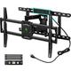 Greenstell TV Mount with Power Outlet, Full Motion Wall Mount for 47"-84" TVs, Swivel, Tilt and Extension Bracket with Dual Articulating Arms, Max VESA 600x400mm, Holds up to 132lbs