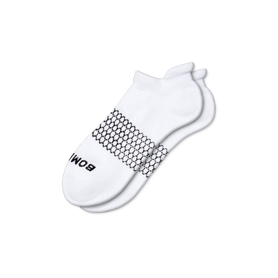 Women's Solids Ankle Socks - White - Large - Cotton Blend - Bombas