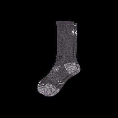Men's Running Calf Socks - Charcoal With Bee - Medium - Bombas