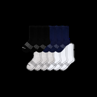 Women's Calf Sock 12-Pack - Mixed Solids - Small - Bombas