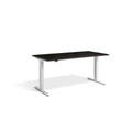 Advance Dual Motor Desk 1600 x 800mm / White / Wenge