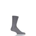 1 Pair Light Grey Melange Tiago Classic Fil d'Ecosse Mercerised Cotton Socks Men's 7-8 Mens - Falke