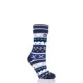 1 Pair Navy Soul Warming Socks Ladies 4-8 Ladies - Heat Holders