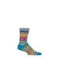 Mens 1 Pair Thought Casper Christmas Fairisle Bamboo Socks Grey Marle 7-11