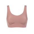 Ladies Sloggi Zero Feel Seamfree Bralette Top with Removable Pads Cacao Small