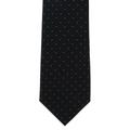 Michelsons of London Highlight Micro Spot Skinny Polyester Tie - Black/Grey