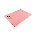 Q-Connect Square Cut Folder Lightweight 180gsm Foolscap Pink (Pack of 100) KF26029