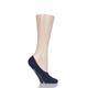 1 Pair Navy Cosy Ballerina Slipper Socks with Carry Pouch Ladies 2.5-3.5 Ladies - Falke