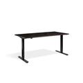 Zero Dual Motor Desk 1400 x 800mm / Black / Wenge