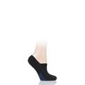 1 Pair Black Cool Kick Invisible Cotton Socks Ladies 2.5-3.5 Ladies - Falke