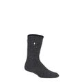 Mens 1 Pair SOCKSHOP Heat Holders 2.9 TOG Merino Wool Socks Black 6-11 Mens