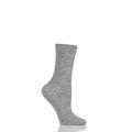 1 Pair Grey Melange Sensual Cashmere Marl Socks Ladies 2.5-5 Ladies - Falke