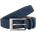 Dents Suede Belt - Navy