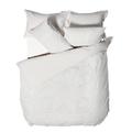 Linen House Manisha Tufted Duvet Cover Set (King) (White)