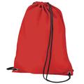 BagBase Budget Water Resistant Sports Gymsac Drawstring Bag (11 Litres) (Pack of 2) (One Size) (Red)