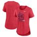 Women's Nike Heather Red St. Louis Cardinals Touch Tri-Blend T-Shirt