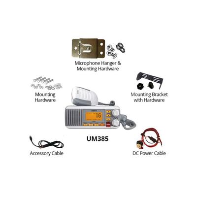 Uniden Fixed Mount Marine Radio with DSC 25 Watt White UM385