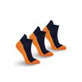 PUNCHY ANKLE Navy x3 Boxset - GOTS Organic Cotton Socks, EUR 41-43