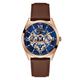 Guess Talior Men's Brown Leather Strap Watch