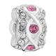 Chamilia luxe rose crystal sterling silver charm