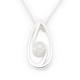 Ortak Silver and White Opal Swirl Pendant