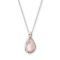 Angel Whisperer Tear Of Heaven Two Tone Rose Quartz Pendant