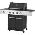 Outback 2024 Gourmet 4 Burner Hybrid Gas and Charcoal BBQ - Black - OUT370793