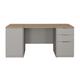 Light Grey Small Desk 1 Door Cabinet & Filing Cabinet Set - Denver