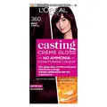 L'Oreal Paris Casting Creme Gloss Semi-Permanent Hair Dye, Black Hair Dye 360 Black Cherry