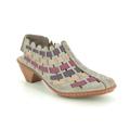 Rieker 46778-62 Sina Taupe Multi Womens Comfort Slip On Shoes