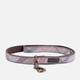 Barbour Reflective Tartan Dog Collar - Taupe/Pink Tartan - S