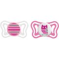 Chicco Physio Light 6-16m dummy Girl-Strips/Owl 2 pc