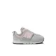 New Balance Kids' 574 NEW-B Hook & Loop in Grey/Pink Synthetic, size 8.5