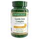 Nature's Bounty Gentle Iron Complex with Vitamins B12 and C Capsules x100