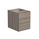 Mezzo 2 Drawer Fixed Pedestal - Grey Oak - TESHP2/655GO