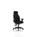 Jet Black Fabric Executive Chair - OP000236