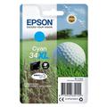 Epson 34XL Ink Cartridge DURABrite Ultra High Yield Golf Ball Cyan