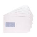 Q-Connect C5 Envelopes Window Pocket Self Seal 100gsm White Pack of