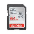 SanDisk Ultra 64GB SDXC UHSI Class 10 Memory Card Up to 100Mbs Read