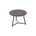 Jemini Trinity Low Table 600x600x435mm Dark WalnutBlack KF823377