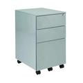 First 3 Drawer Under Desk Pedestal Steel 380x470x615mm Silver KF98513