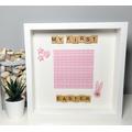 My First Easter Photo Frame - Scrabble Art Special 1st Easter Keepsake Bunny Gift