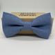 Irish Linen Bow Tie in Slate Blue - Self-Tie, Pre-Tied, Boy's Sizes, Cufflinks & Pocket Square