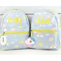 Personalised Girls Backpack | Kids Embroidered Rainbow Cute Rucksack Personalized Bag School Nursery Amazing Quality