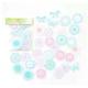 Clear Lace Effect Stickers - 45 Waterproof Sticker Set Scrapbooking Supplies Pastel Bujo Collage Art