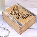 Butterfly Trinket Box - Personalised Wooden Jewellery Box Girls Birthday Gift Handmade Keepsake Butterfly 18Th