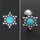 Tongue Barbell Earring Surgical Steel, Turquoise Straight Piercing, Ring, Jewelry, Body Piercing Jewelry